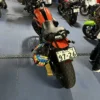 フェリー帰省：バイクを駐車して固定