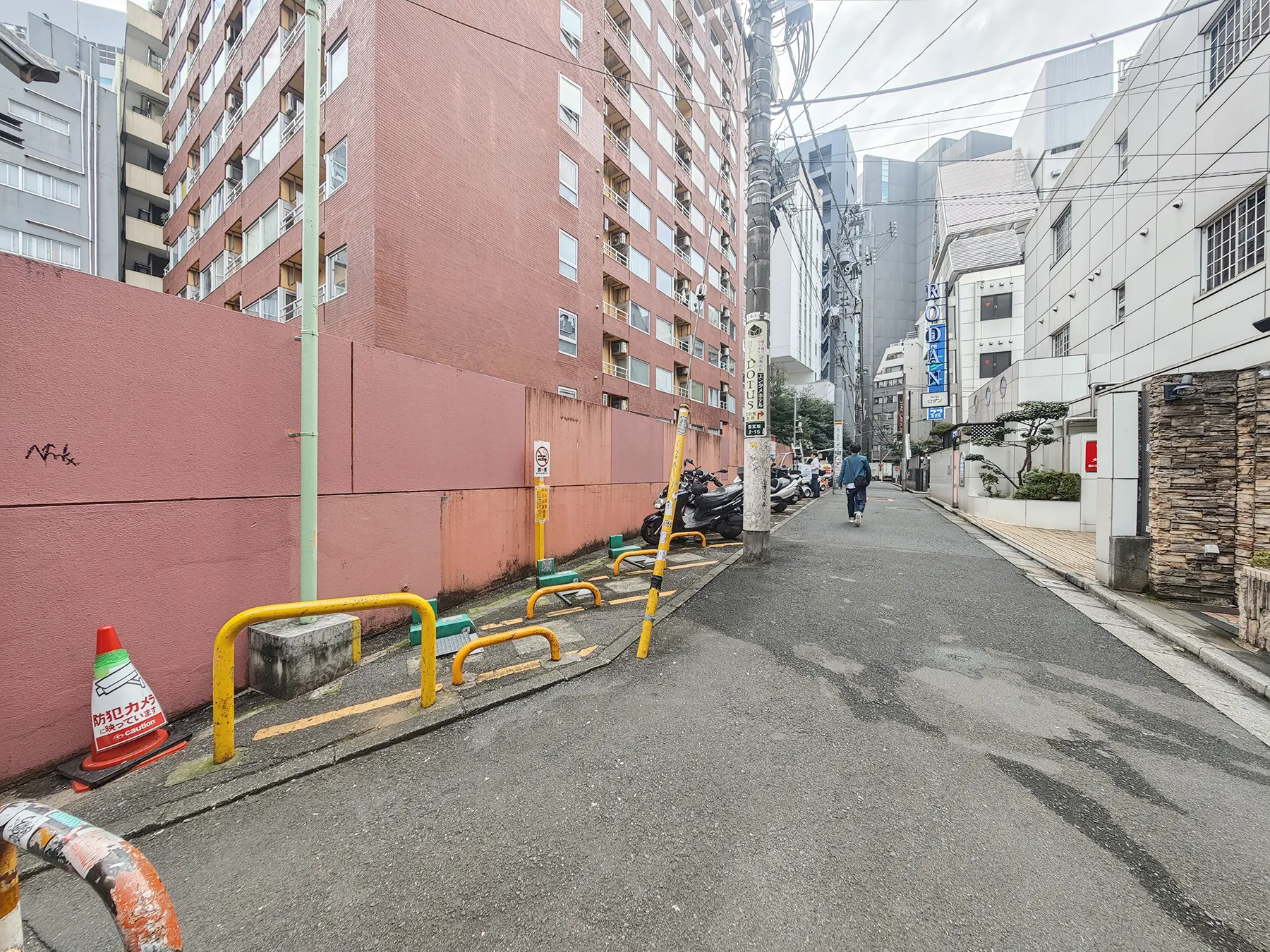 渋谷のバイク駐車場