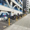 新横浜のバイク駐車場