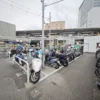 新横浜のバイク駐車場