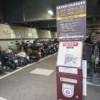新横浜のバイク駐車場